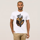 北欧バイキング戦士のノース・バーバリアン Tシャツ (正面フル)