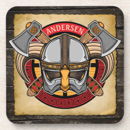 北欧バイキング戦士ADD NAME Norse Ax Norsemen コースター