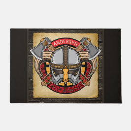 北欧バイキング戦士ADD NAME Norse Ax Norsemen ドアマット