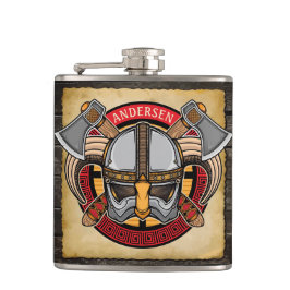 北欧バイキング戦士ADD NAME Norse Ax Norsemen フラスク