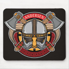 北欧バイキング戦士ADD NAME Norse Ax Norsemen マウスパッド