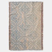 北欧パステル伝統的パターンデザイン スローブランケット (正面縦)