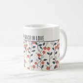 北欧パーソナライズされたの「Berry Much in Love」 コーヒーマグカップ (正面右)