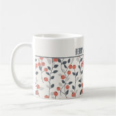 北欧パーソナライズされたの「Berry Much in Love」 コーヒーマグカップ (左)
