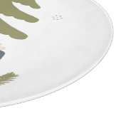 北欧パーソナライズされたクリスマスツリーホリデイ カッティングボード (角)