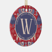 北欧パーソナライズされたクリスマス セラミックオーナメント (右)