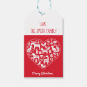 北欧パーソナライズされた動物の贈り物ラベル ギフトタグ (正面)