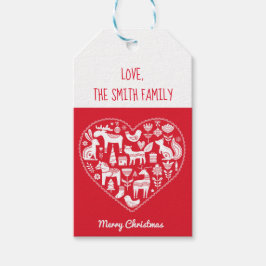 北欧パーソナライズされた動物の贈り物ラベル ギフトタグ