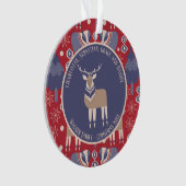 北欧パーソナライズされた聖降誕祭 オーナメント (正面)