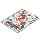 北欧パーソナライズされた馬かわいい ノートブック (左側)