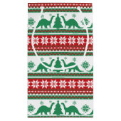 北欧フェア島ブロントサウルス恐竜のセーター スモールペーパーバッグ (裏面)