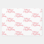 北欧フォークアートクリスマスツリー ラッピングペーパーシート (正面3)