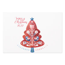 北欧フォークアートクリスマスツリー