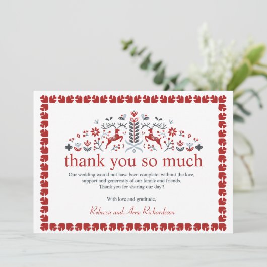 北欧フォークアートトナディアアントラースカンジナビア写真 シーズンカード (スタンド正面)