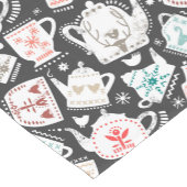 北欧フォークアート飲み物用品パターン ショートテーブルランナー (コーナー)