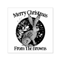 北欧フォークアート、ウッドランド動物、ウサギ