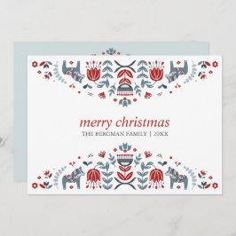 北欧フォークアート | ダーラホースのクリスマス シーズンカード