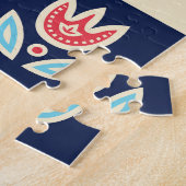 北欧フォークアート：ヴィンテージフローラ。 ジグソーパズル (側面)