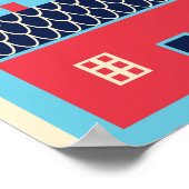 北欧フォークアート:ヴィンテージフローラ。 ポスター (角)