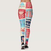 北欧フォークアート：ヴィンテージフローラ。 レギンス (裏面)