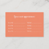 北欧フォーク花フローラ 予約カード (裏面)