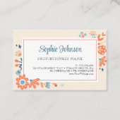 北欧フォーク花フローラ 予約カード (正面)