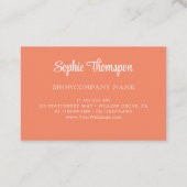 北欧フォーク花フローラ 名刺 (裏面)