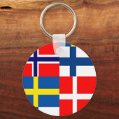 北欧フラッグスカルテット キーホルダー (正面)
