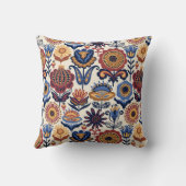 北欧フラワーフォークアートパターン クッション (裏面)