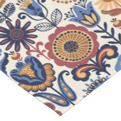 北欧フラワーフォークアートパターン ミディアムテーブルランナー (コーナー)