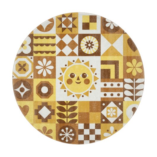 北欧フローラ:抽象芸術ヴィンテージカード。 カッティングボード (正面)