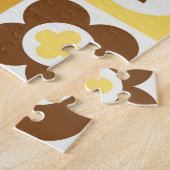 北欧フローラ:抽象芸術ヴィンテージカード。 ジグソーパズル (側面)