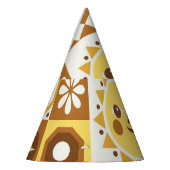 北欧フローラ:抽象芸術ヴィンテージカード。 パーティーハット (左)