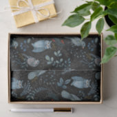 北欧ブルーバードフクロウフローラ水色 薄葉紙 (ギフト)