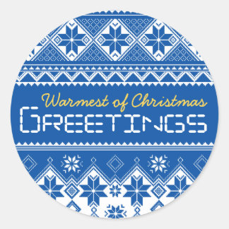 北欧ブルー ラウンドシール