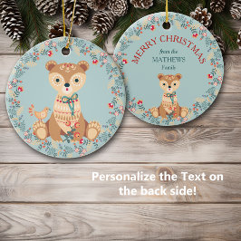 北欧ベアリースクリスマス セラミックオーナメント