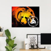 北欧ベアーポスター ポスター (ホームオフィス)