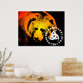 北欧ベアーポスター ポスター (キッチン)