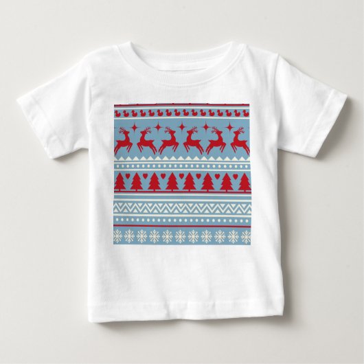 北欧ベビークリスマス幼児シャツ – スカンジナビア ベビーTシャツ (正面)