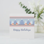 北欧マウンテンシーンカスタマイズ可能な休日 カード (スタンド正面)