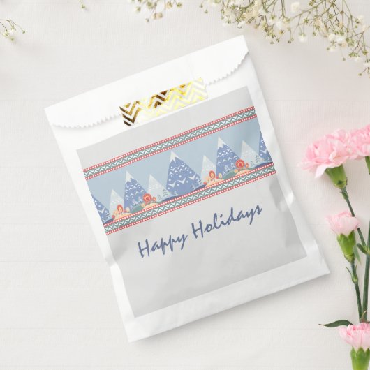 北欧マウンテンシーンカスタマイズ可能な休日 フェイバーバッグ (封をした状態)