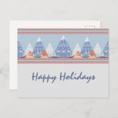 北欧マウンテンシーンカスタマイズ可能な休日 ポストカード (正面/裏面)