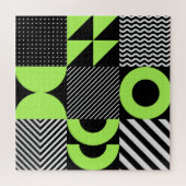 北欧ミニマルの幾何学的ヴィンテージ ジグソーパズル (横)