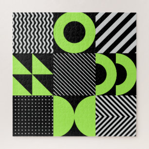 北欧ミニマルの幾何学的ヴィンテージ ジグソーパズル