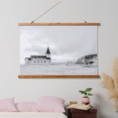 北欧ミニマル主義者 吊り下げ型タペストリー (寝室)