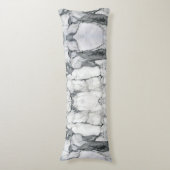 北欧ミニマル白モダン白大理石 ボディピロー (正面縦)