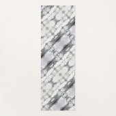 北欧ミニマル白モダン白大理石 ヨガマット (正面)