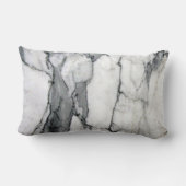 北欧ミニマル白モダン白大理石 ランバークッション (裏面)