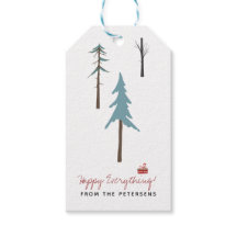 北欧モダンの冬の松の木クリスマス休暇