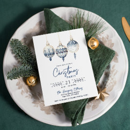 北欧モダンスタイルオーナメントクリスマスパーティー 招待状